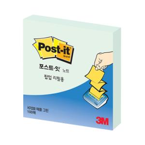 [3M] KR330 팝업리필용 포스트잇노트(애플민트)